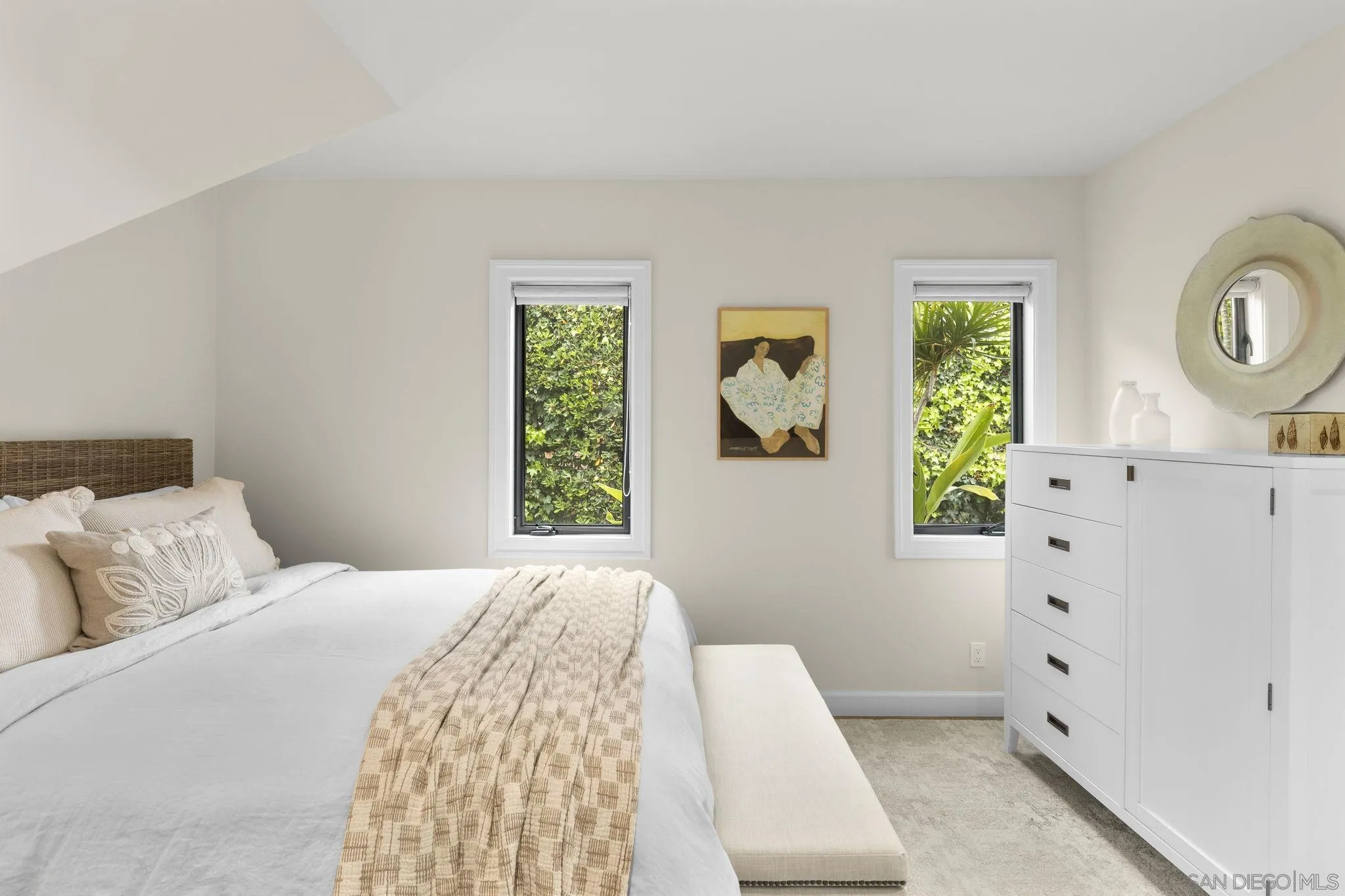 321 Fern Glen La Jolla, CA 92037 - Photo 13 of 46 a bedroom with a bed and a window