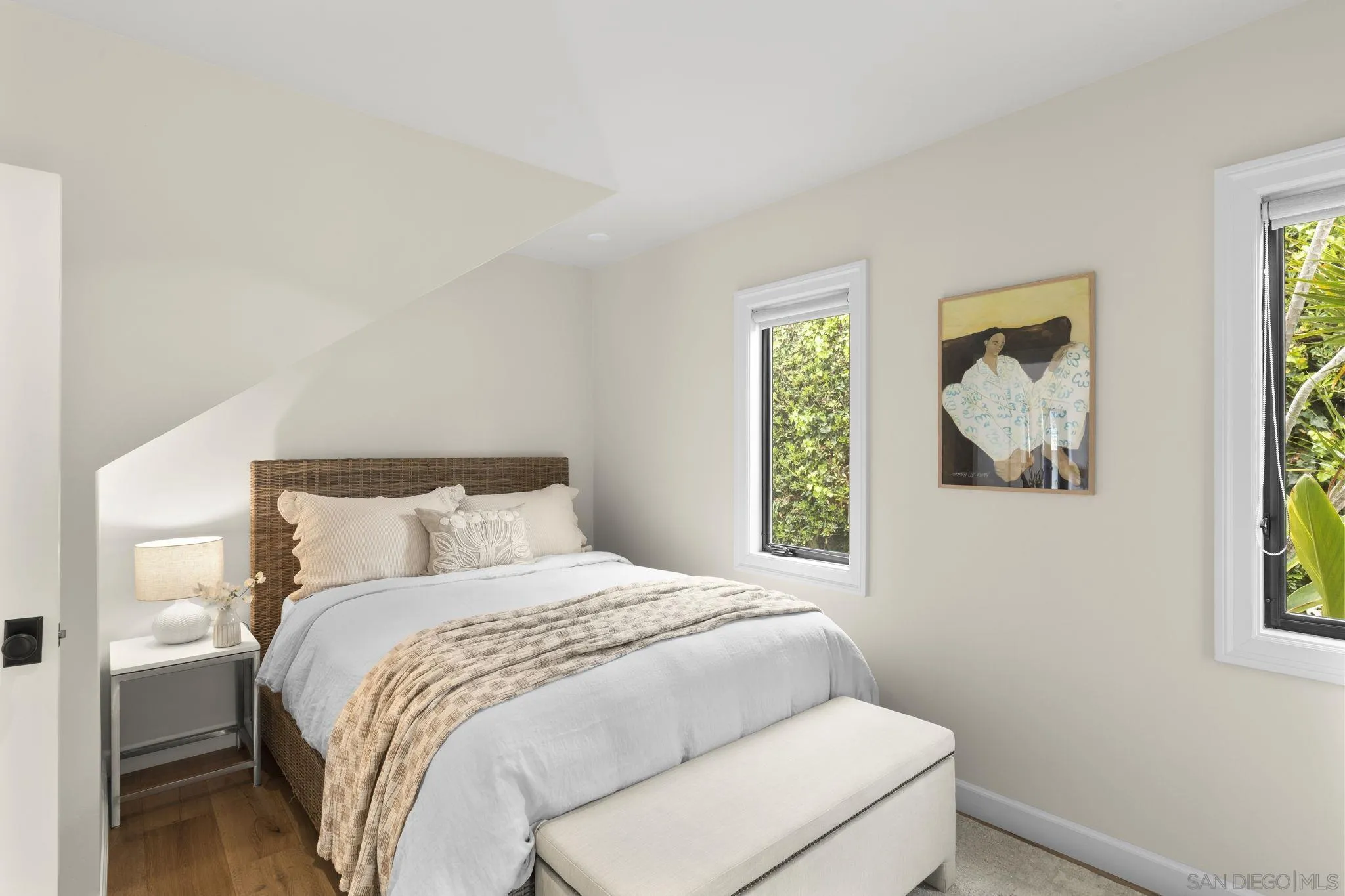 321 Fern Glen La Jolla, CA 92037 - Photo 14 of 46 a bedroom with a bed and a window