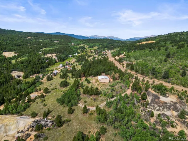 a view of city and mountain