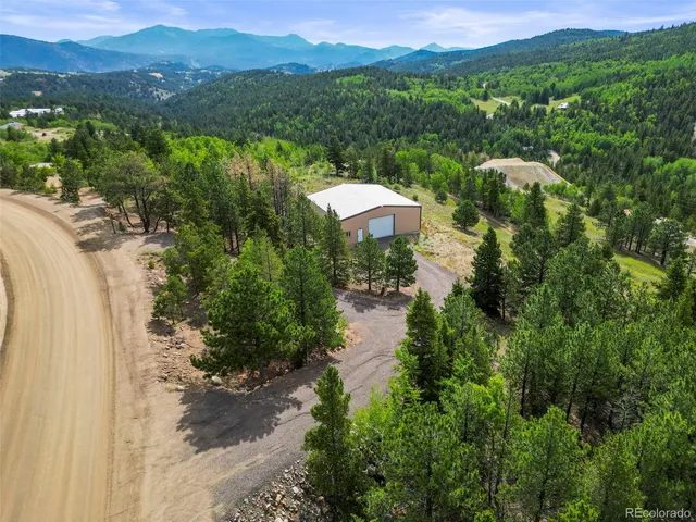 a view of a lake with a mountain in the background