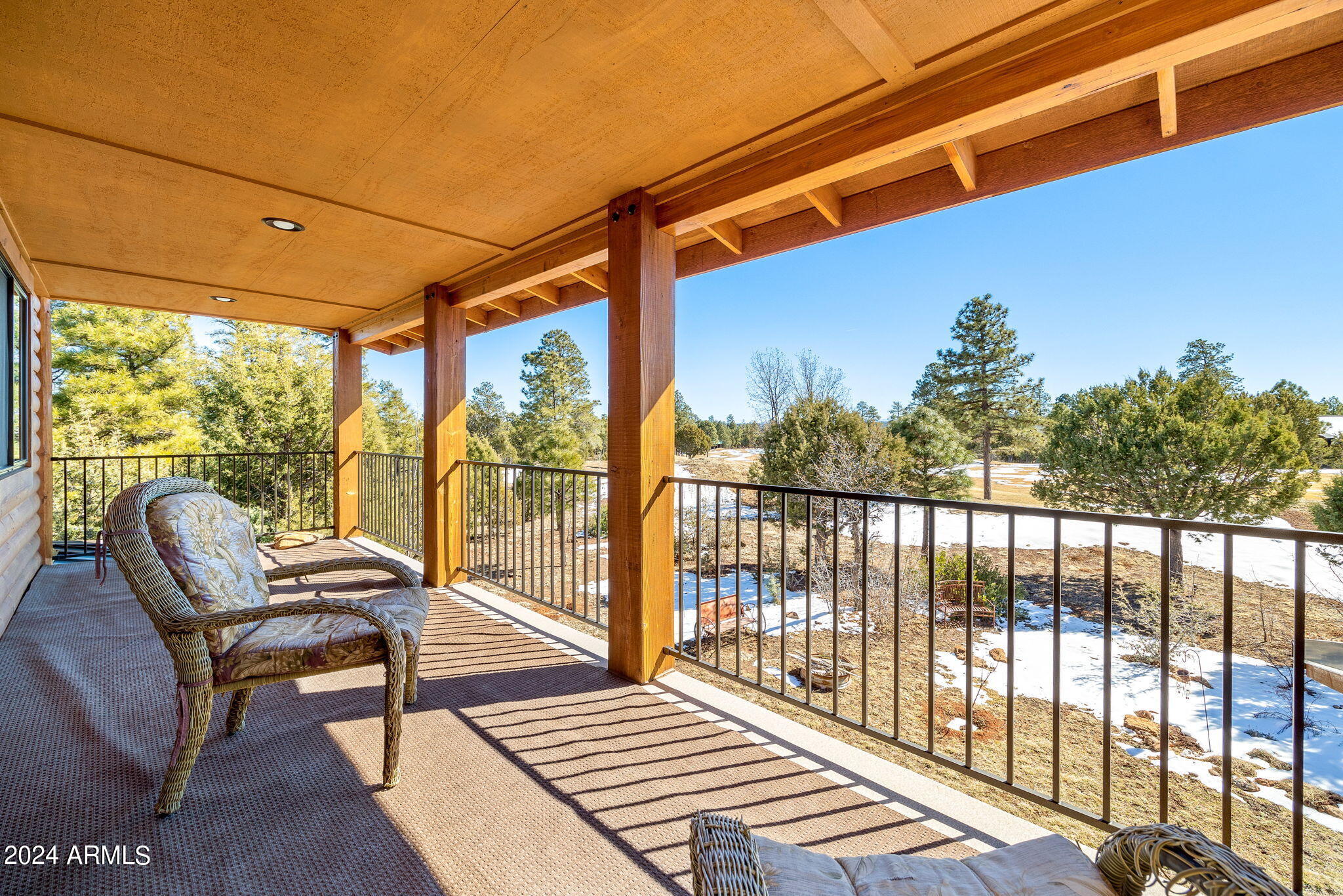 101 South Falling Leaf Road Show Low, AZ 85901 - Photo 10 of 52 Covered deck upstairs