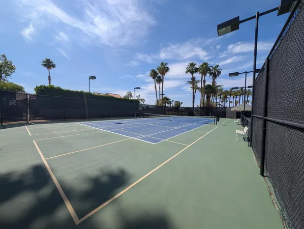 a view of a tennis court