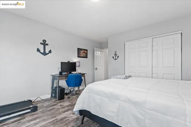 a bathroom with a double vanity sink and mirror
