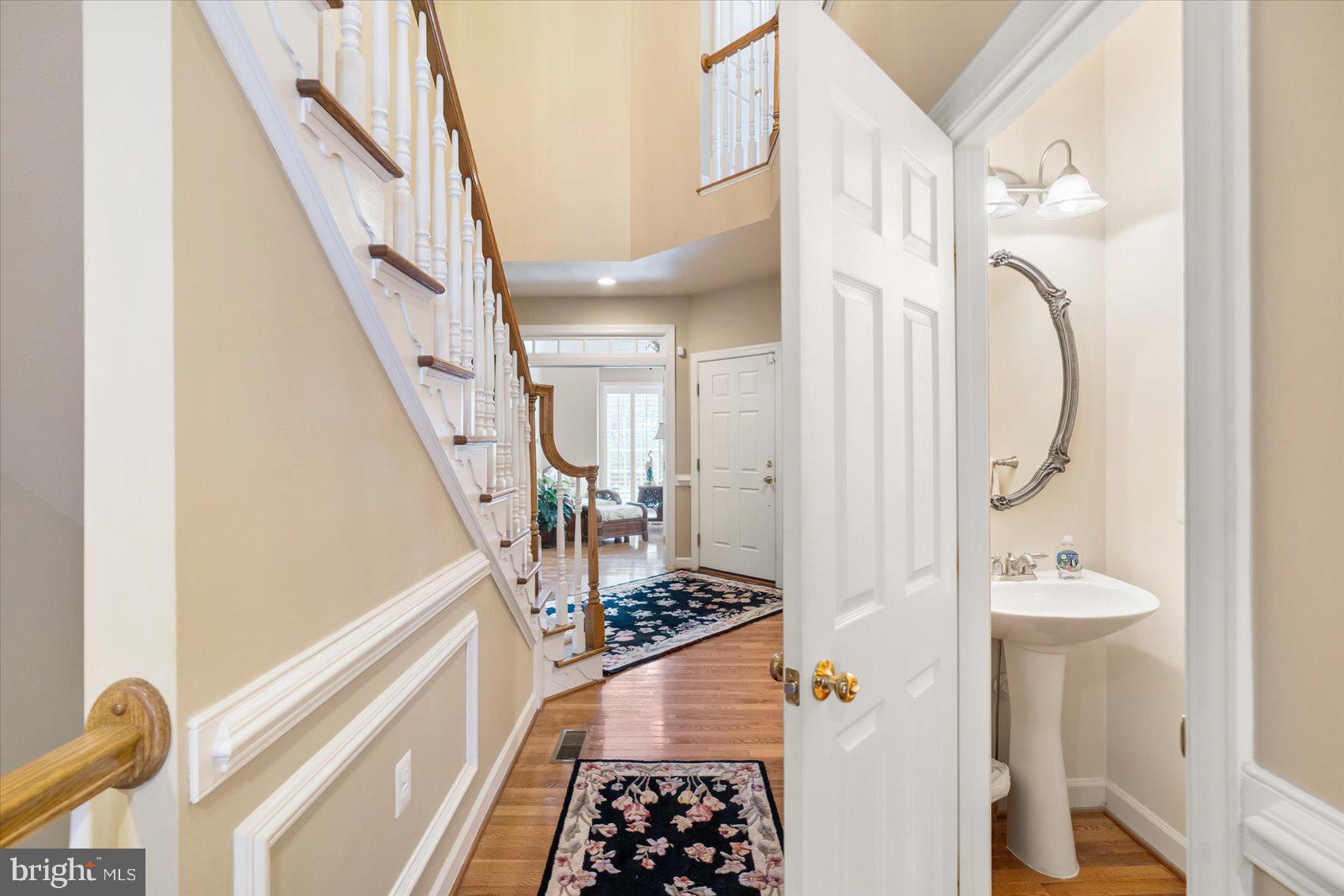 5115 Bright Owl Road Perry Hall, MD 21128 - Photo 5 of 74 Main Floor Powder Room With Hardwood Floor