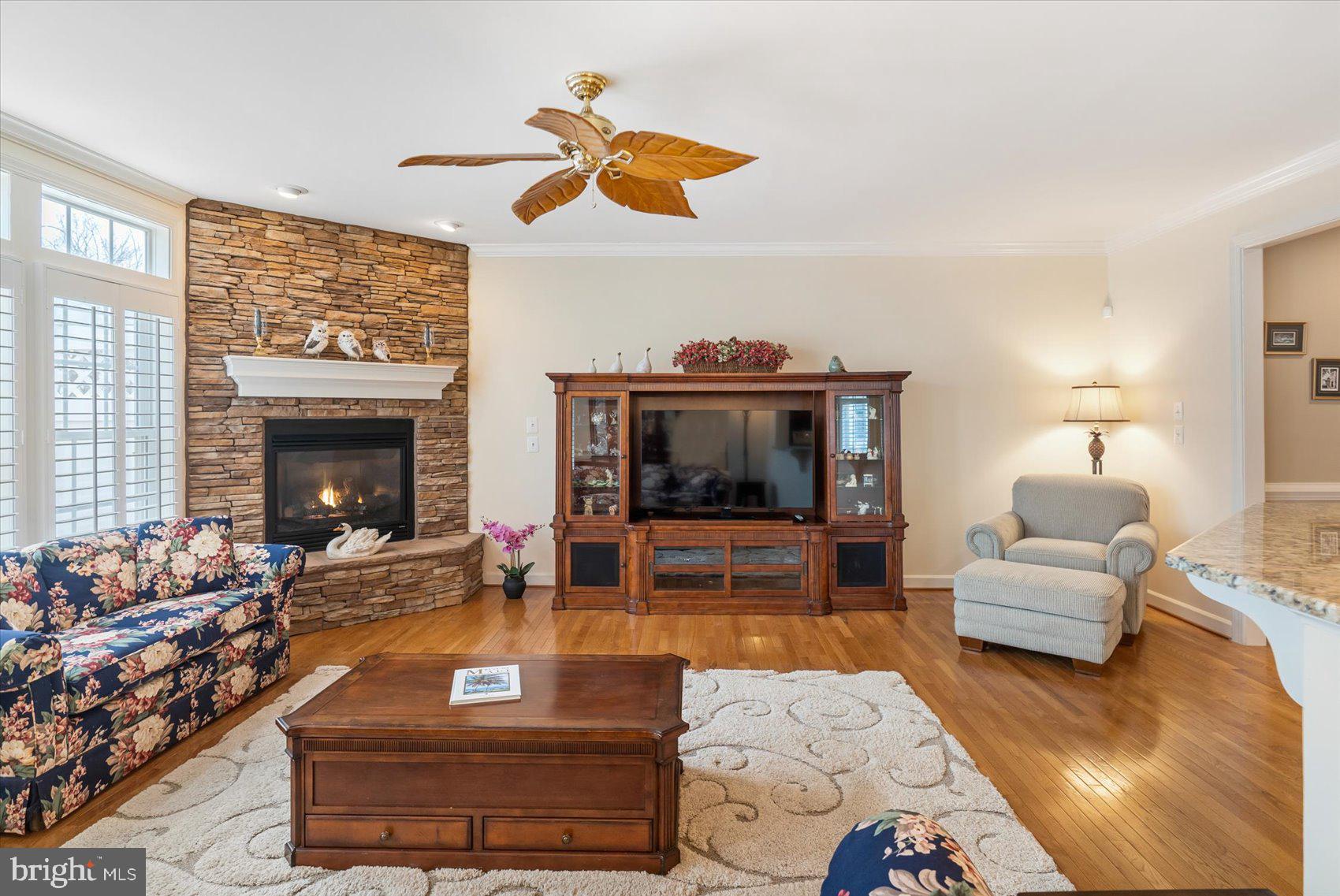5115 Bright Owl Road Perry Hall, MD 21128 - Photo 10 of 74 Ceiling Fan And Hardwood Floor