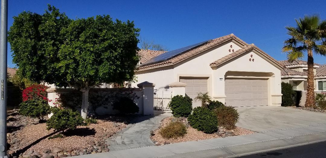 35201 Cornet Way Palm Desert, CA 92211 - Photo 8 of 35 a front view of a house with a garden