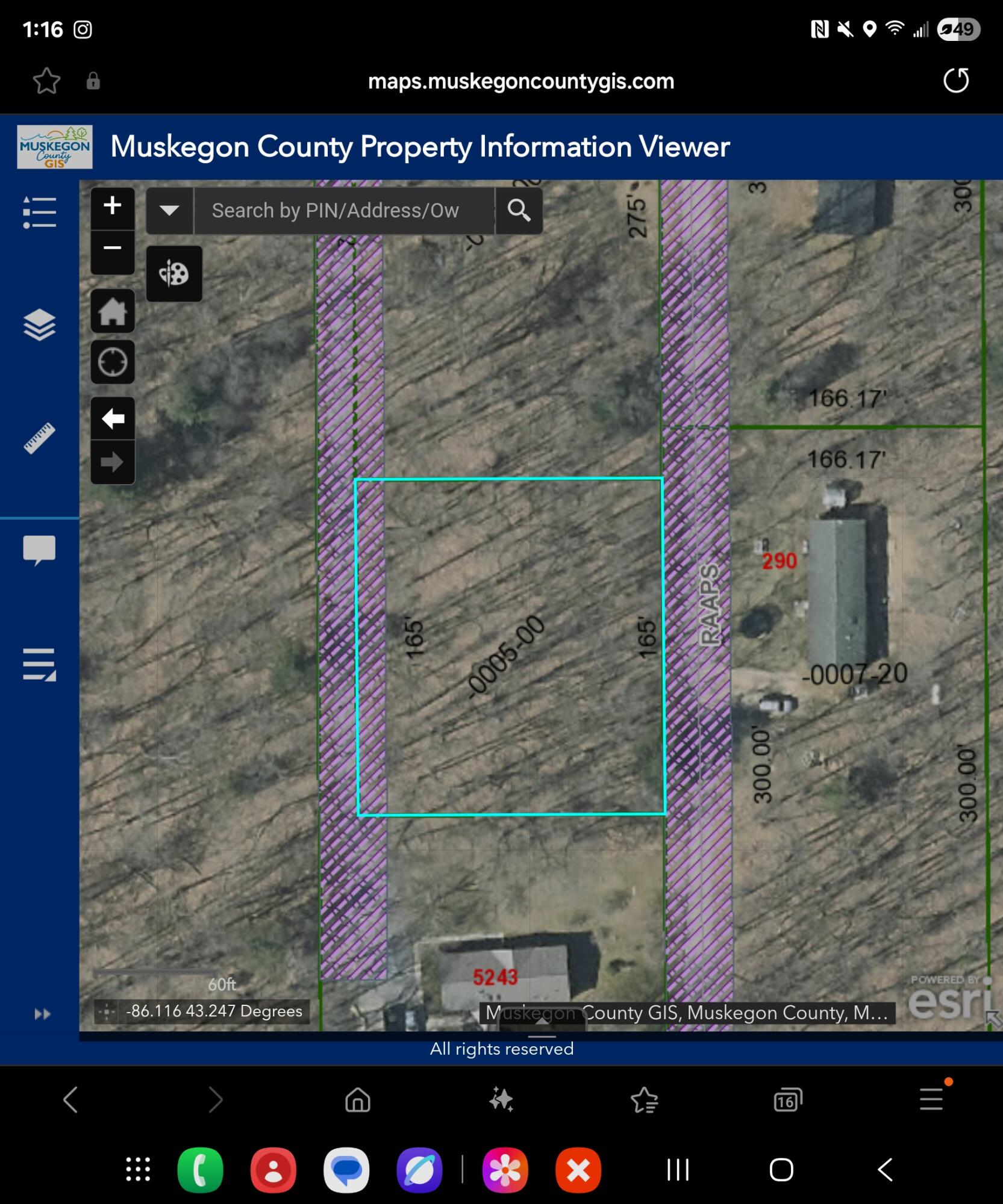 V/l Hall Road Muskegon, MI 49442 - Photo 4 of 5 Screenshot_20250710_131637_Samsung Inter