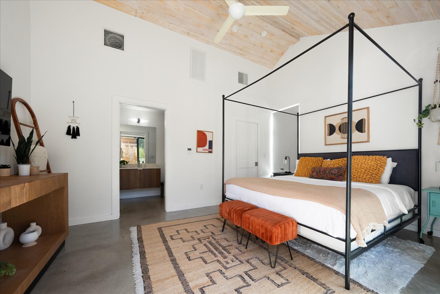 2214 South 3rd Street, Unit B Austin, TX 78704 - Photo 6 of 21 The primary suite is thoughtfully positioned for quiet relaxation.