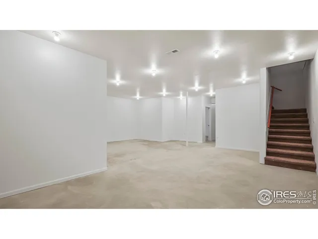 a open hall with a bench