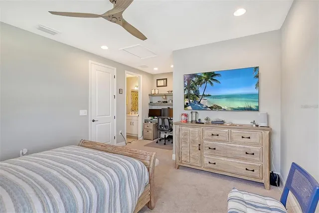 a view of swimming pool and outdoor seating