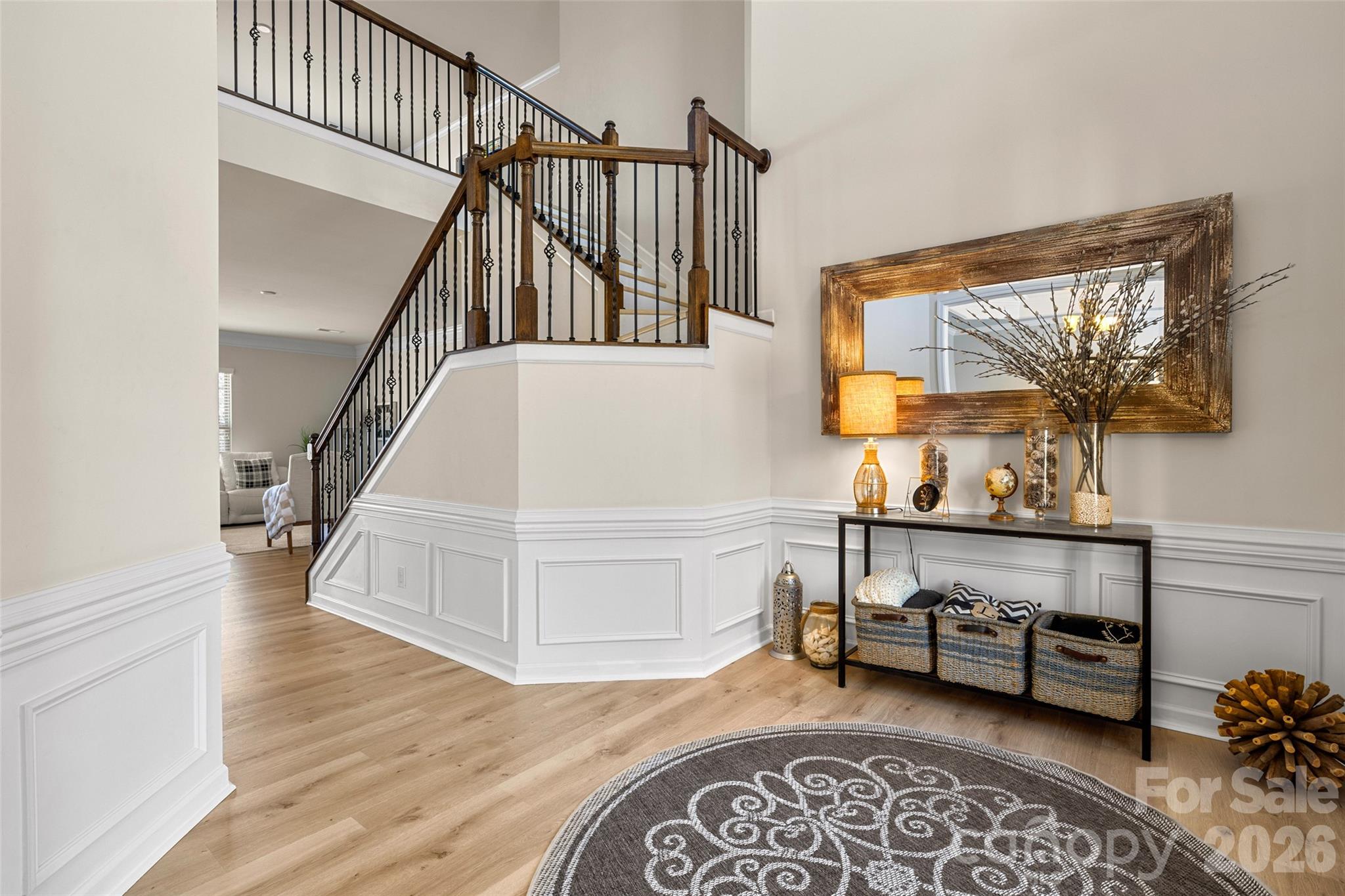 3534 Jumprock Road Fort Mill, SC 29707 - Photo 7 of 36 a view of entryway bedroom and hall with wooden floor