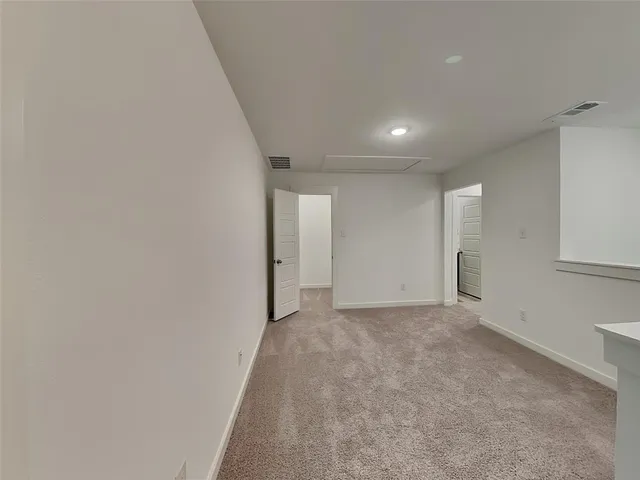 a view of an empty room