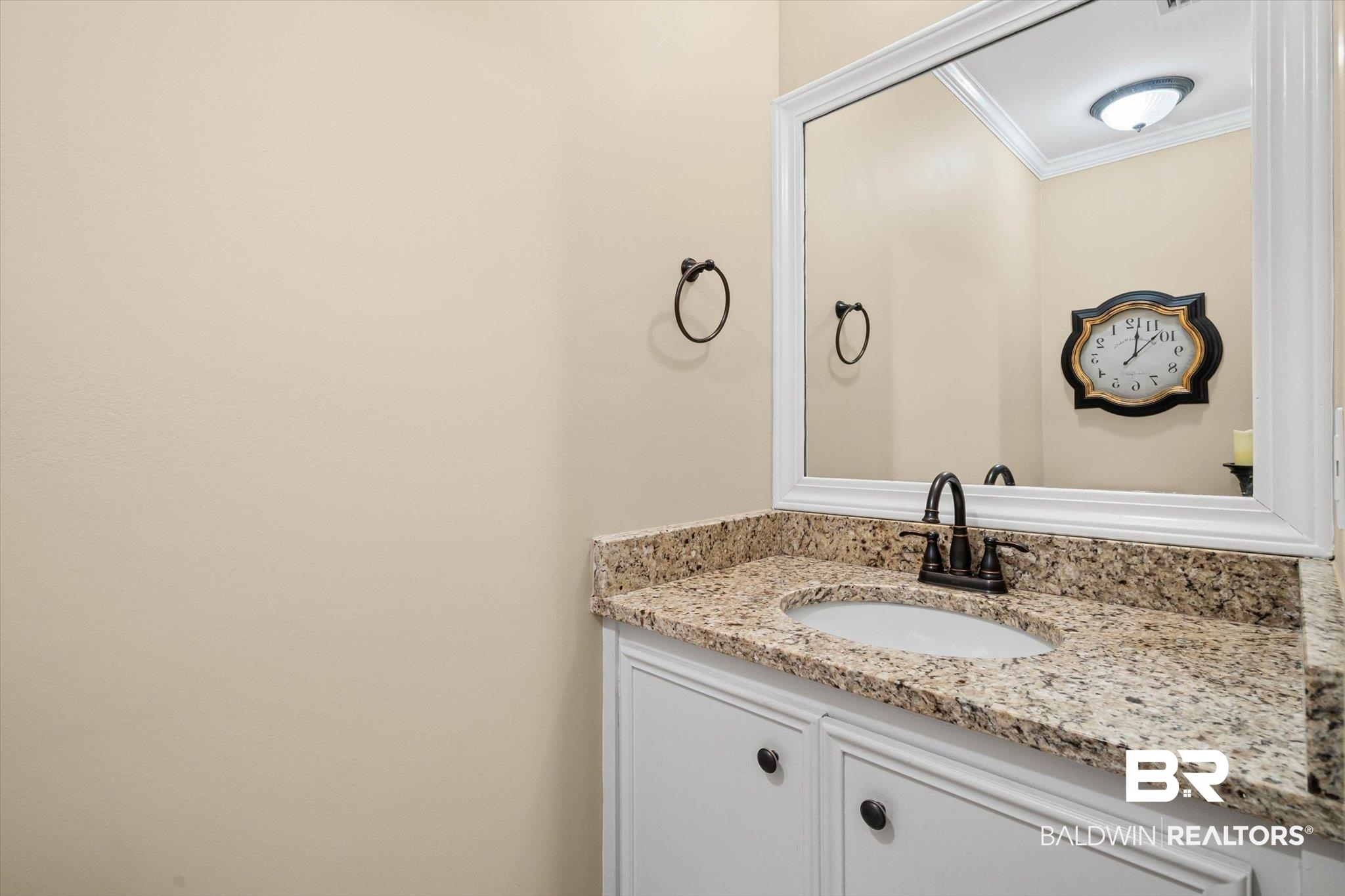 1517 Ridgeland Road East Mobile, AL 36695 - Photo 19 of 39 Bathroom with vanity and ornamental molding
