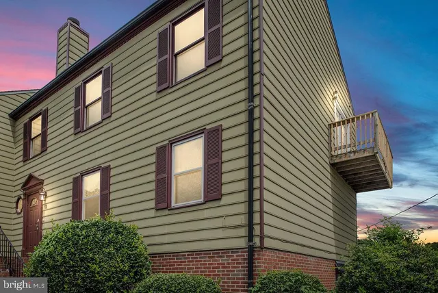 a front view of a house