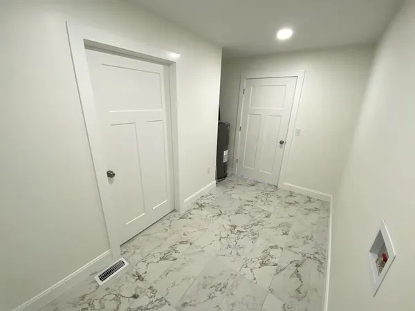 a view of hallway with window