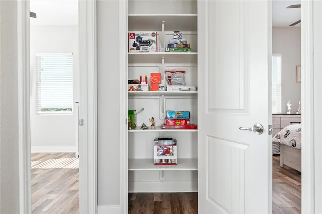 a view of washer and dryer in a utility room