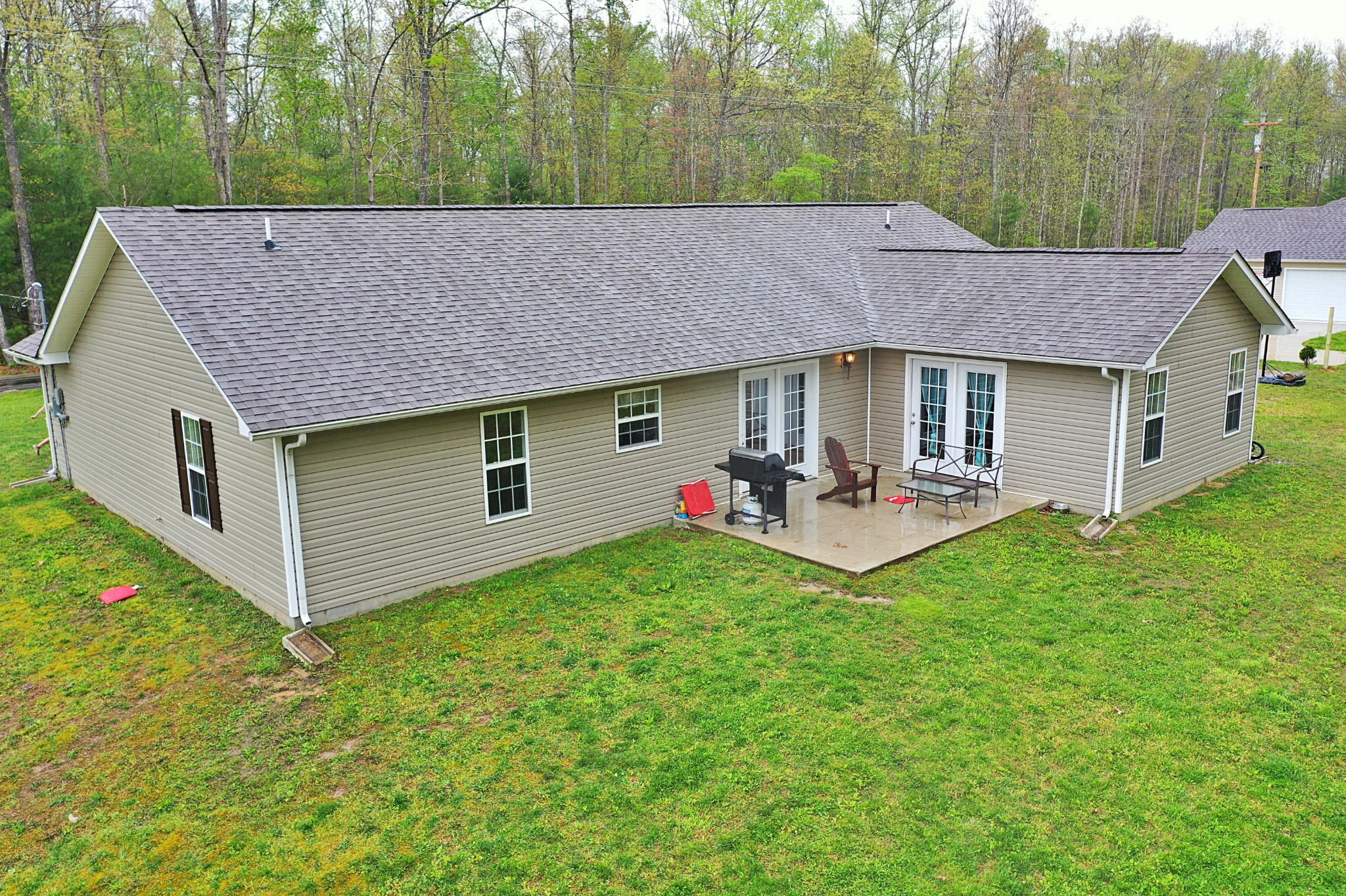 1110 Toomey Road Oneida, TN 37841 - Photo 16 of 30 a aerial view of a house with table and chairs in patio