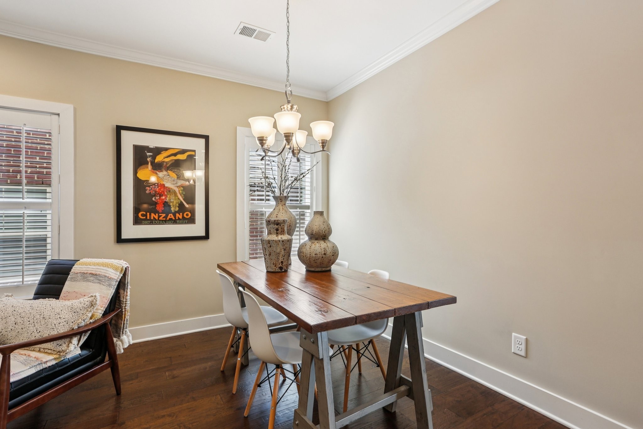 3014 Mainstream Drive Franklin, TN 37064 - Photo 16 of 69 a view of a dining room with furniture wooden floor and chandelier