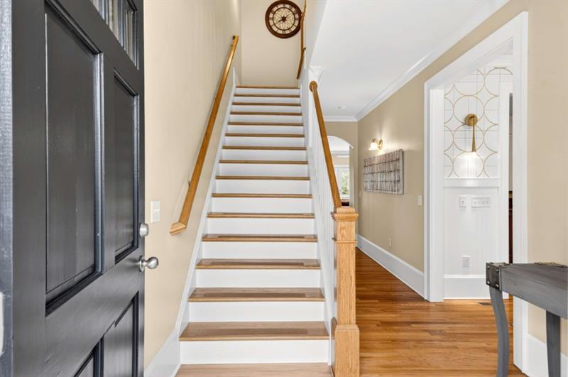 2660 Colgan Court Southeast Atlanta, GA 30317 - Photo 6 of 50 a view of entryway and hall with wooden floor