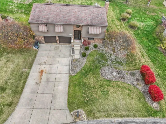 a aerial view of a house