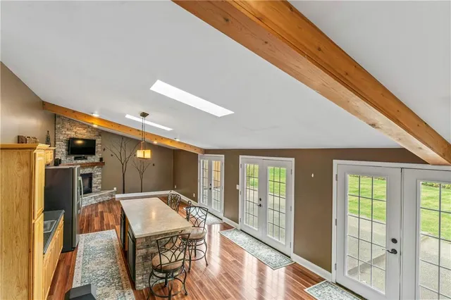 a livingroom with furniture window and outdoor view