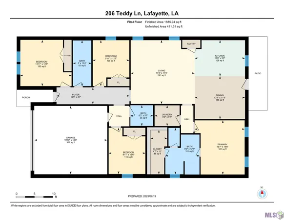 $1,945 | 206 Teddy Lane, Lafayette, LA 70507