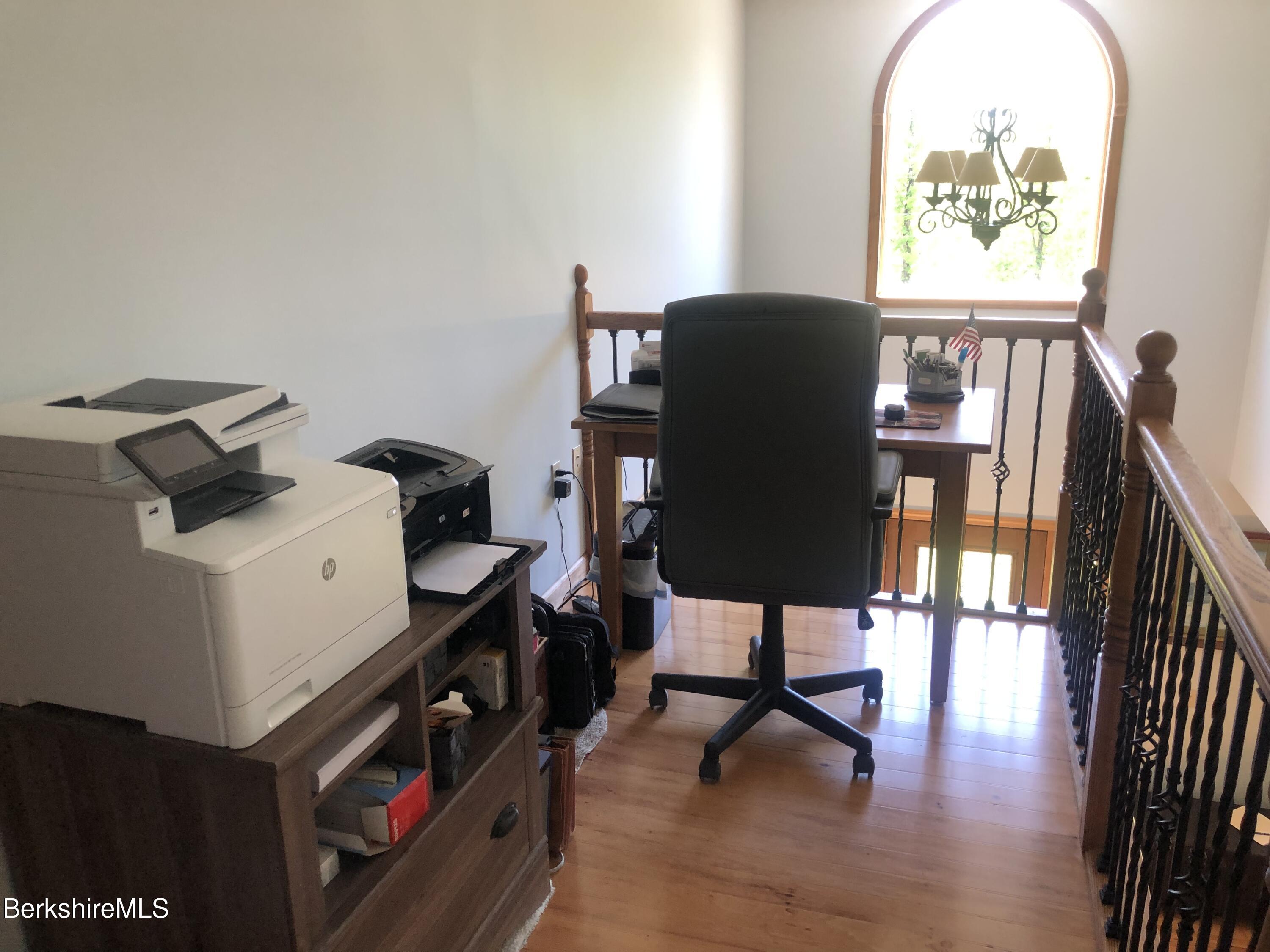 1387 East Windsor Road Windsor, MA 01270 - Photo 33 of 38 a view of workspace with wooden floor windows