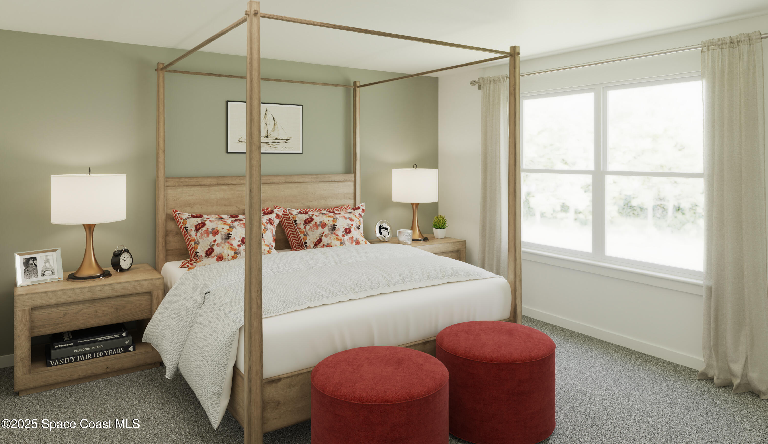 645 Poller Way Cocoa, FL 32927 - Photo 4 of 6 a bedroom with a bed and a window