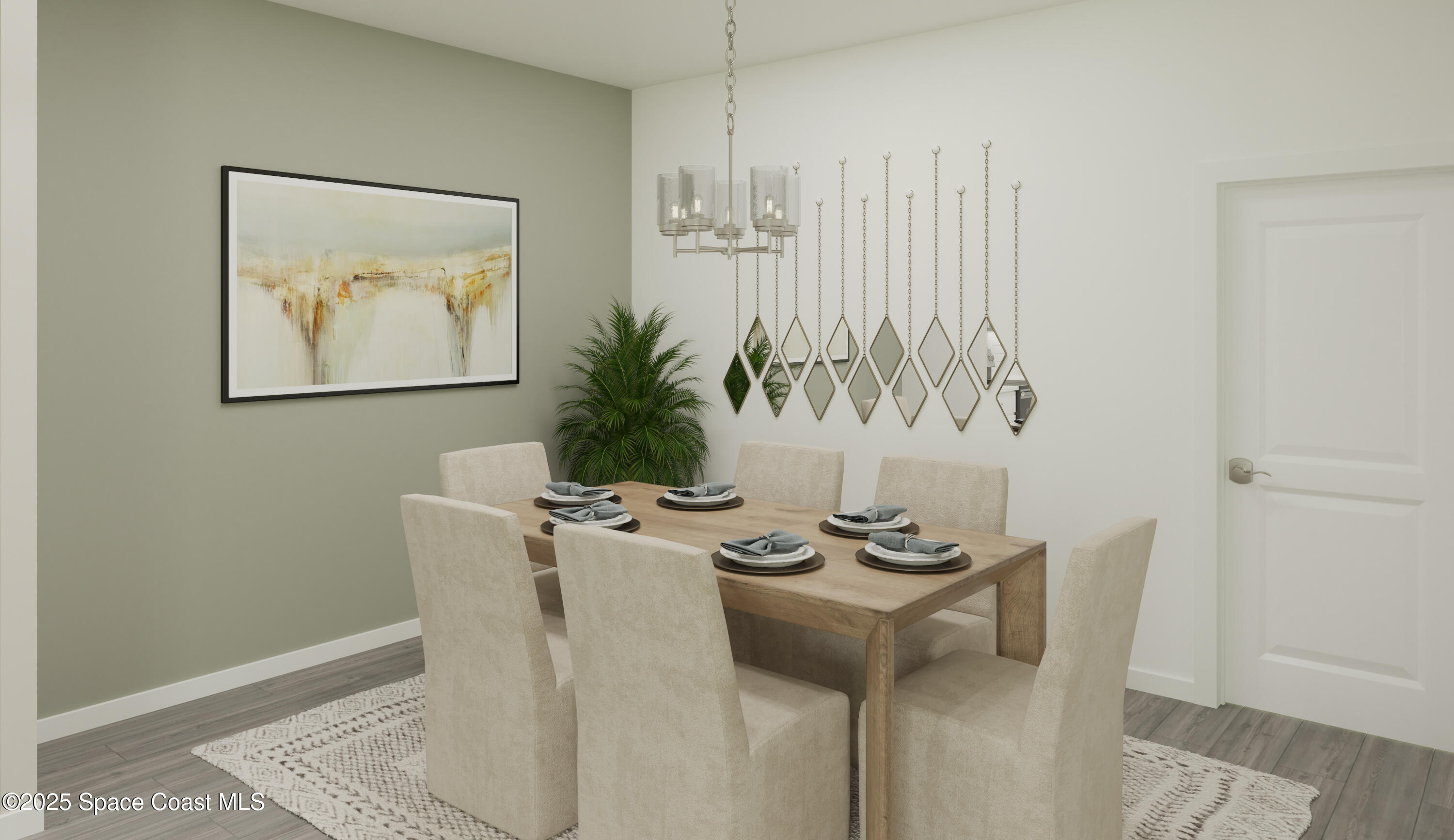 645 Poller Way Cocoa, FL 32927 - Photo 5 of 6 a dining room with furniture and wooden floor