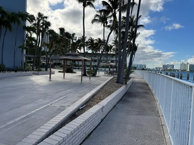 a view of outdoor space with seating area
