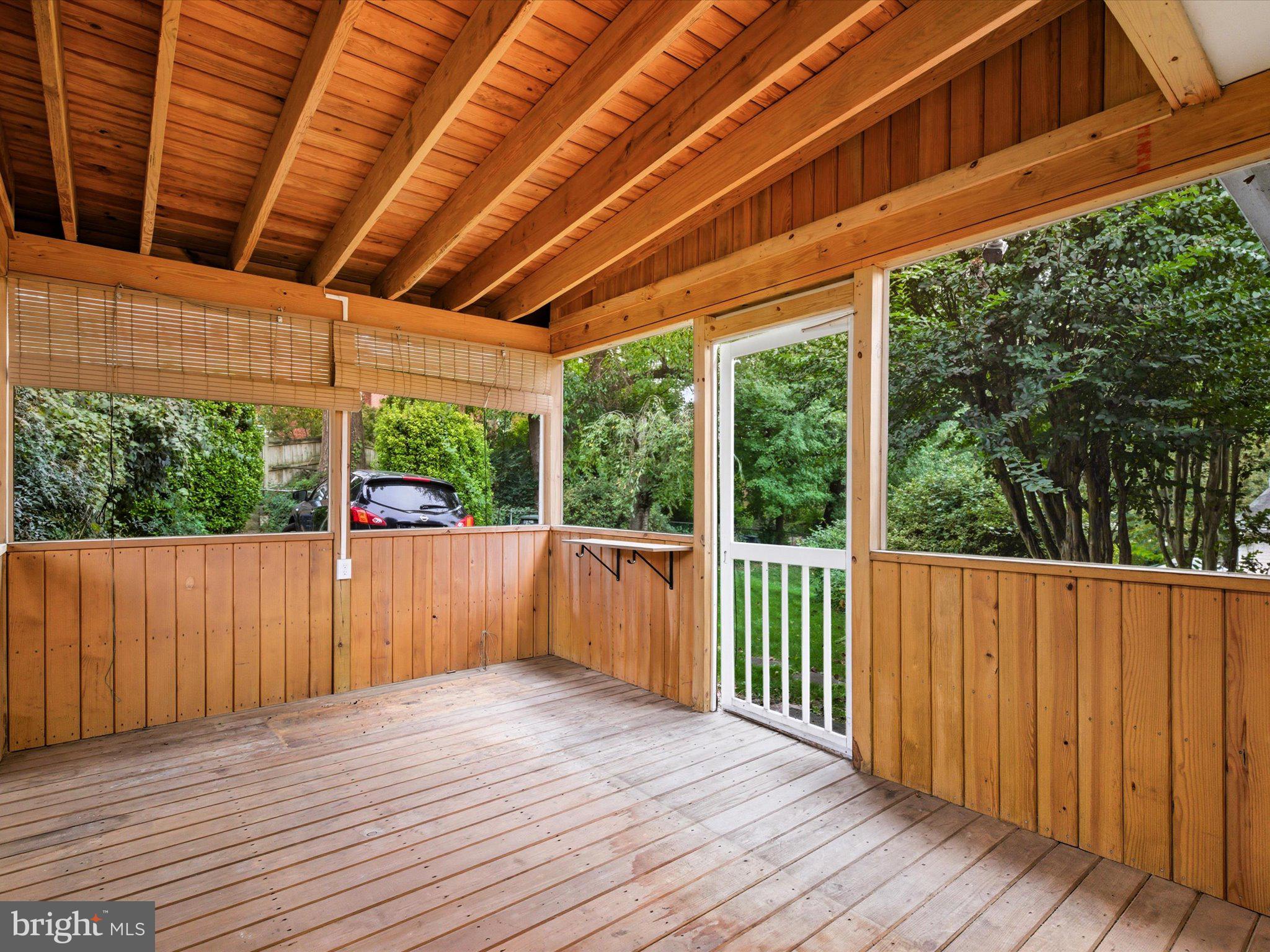 1454 Roxanna Road Northwest Washington, DC 20012 - Photo 40 of 48 a view of a porch with wooden floor