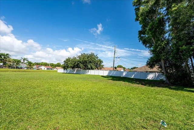 a view of a green field