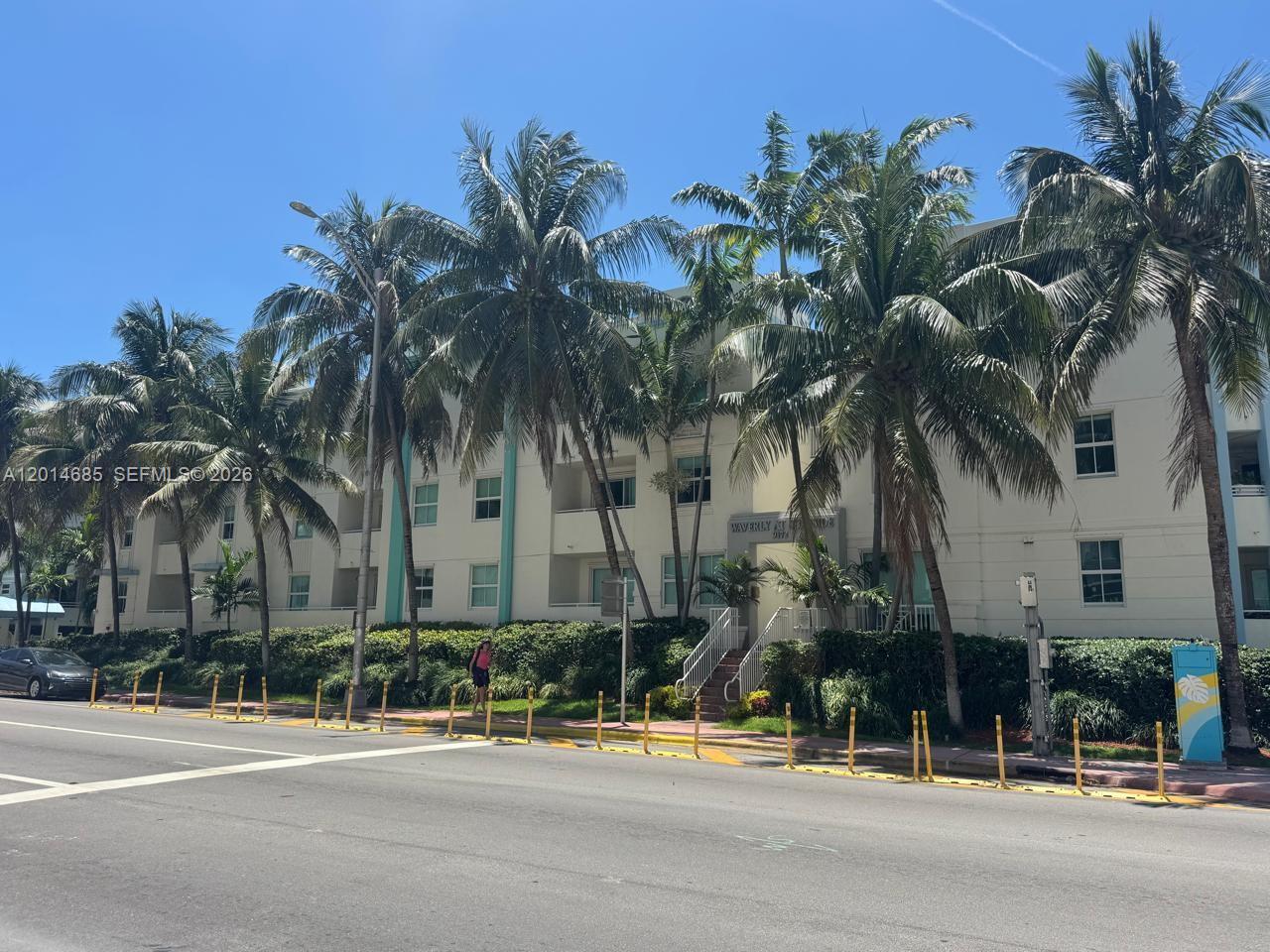9172 Collins Avenue, Unit 212 Surfside, FL 33154 - Photo 17 of 23 a palm tree in front of a building