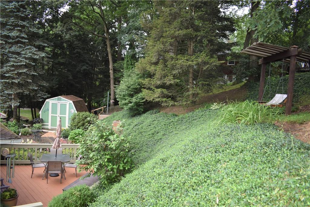 113 Morningside Drive Butler, PA 16002 - Photo 24 of 25 A nice view of the rear yard showing the swing on the upper level.