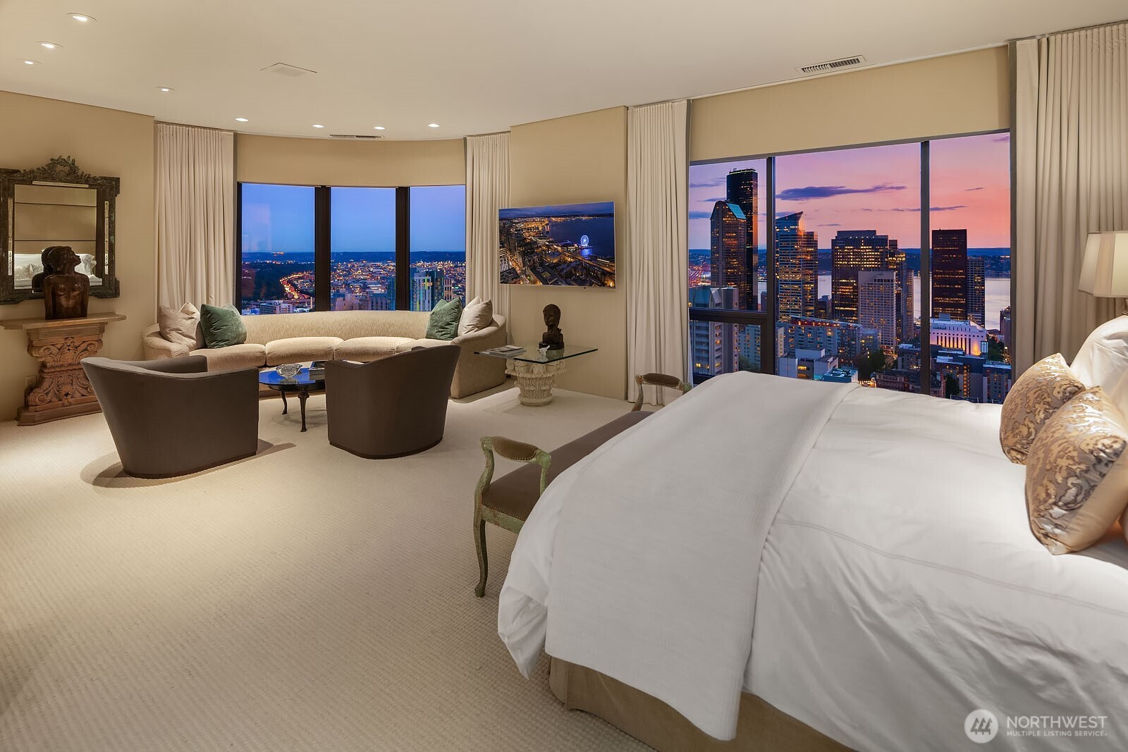 1301 Spring Street, Unit PH32 Seattle, WA 98104 - Photo 25 of 40 a bed room with furniture and window