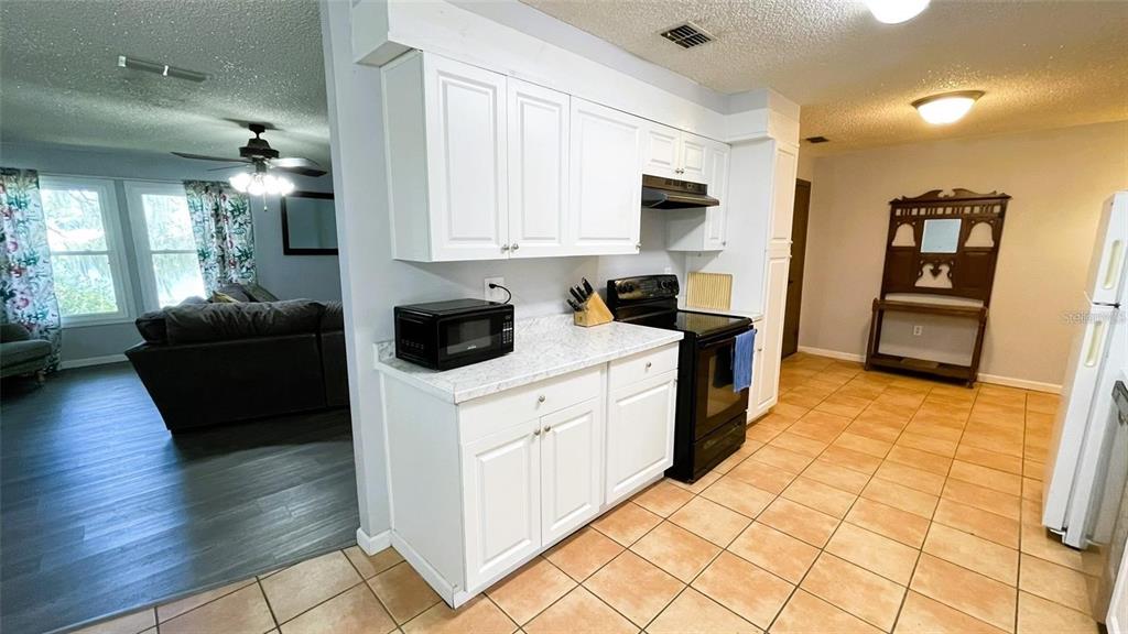 151 Twin Lakes Road Hawthorne, FL 32640 - Photo 6 of 28 a kitchen with cabinets and wooden floor