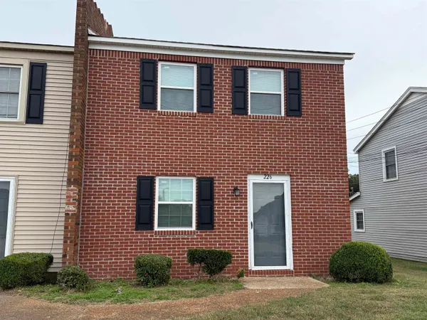 a front view of a house