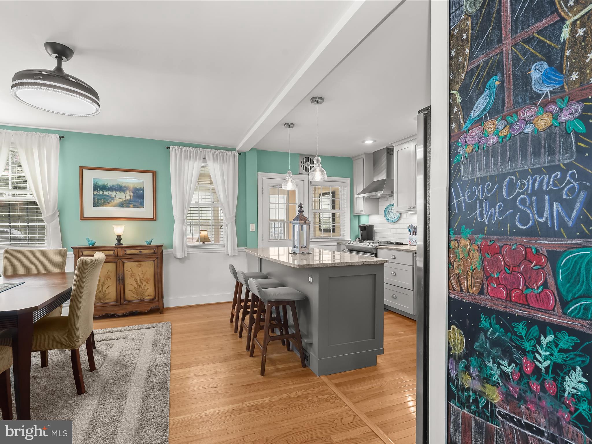 411 Greenlow Road Baltimore, MD 21228 - Photo 12 of 59 Dining - Kitchen - Hardwood Floors