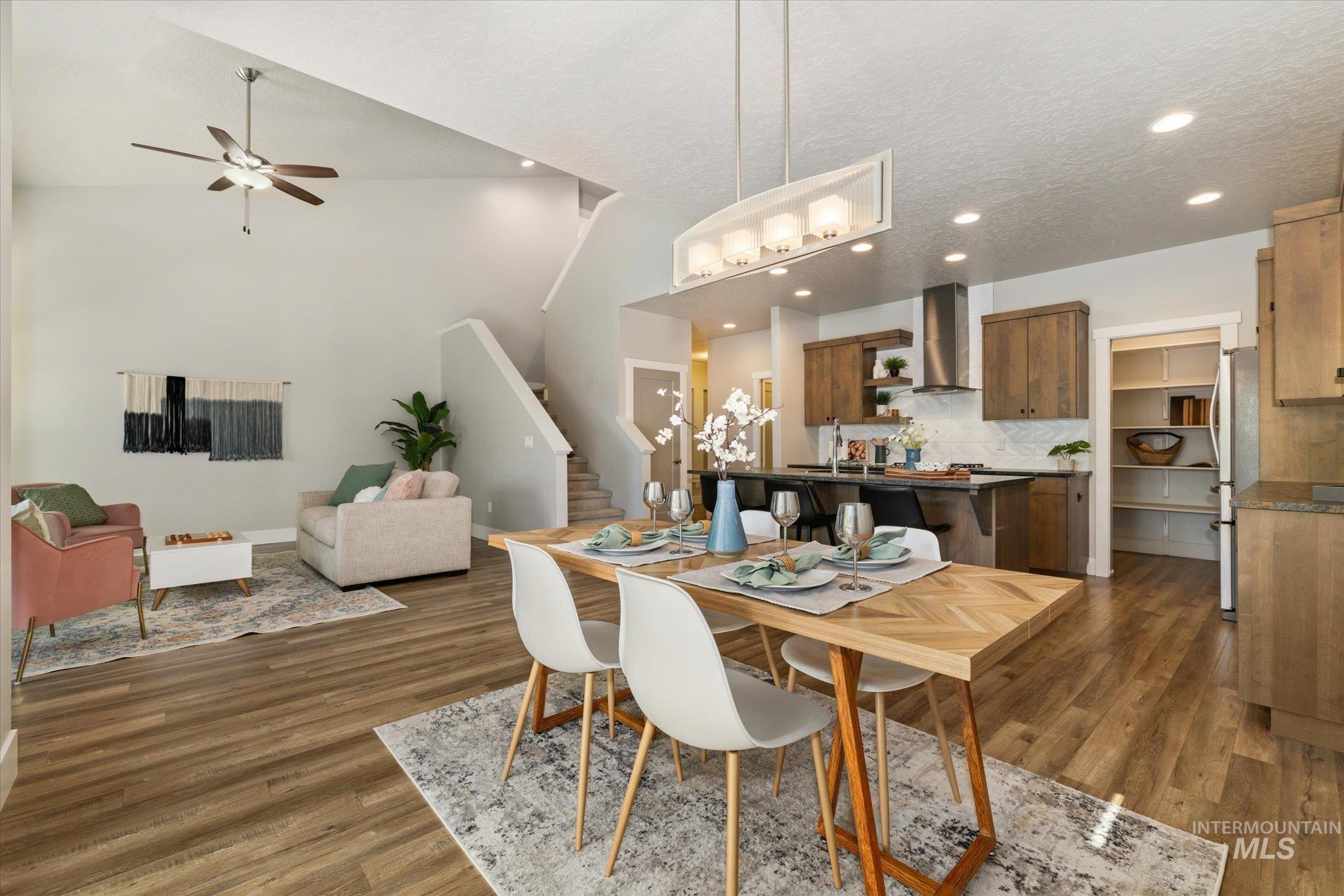1915 South High Street Boise, ID 83706 - Photo 16 of 44 Open-concept living space with wood-finish flooring throughout