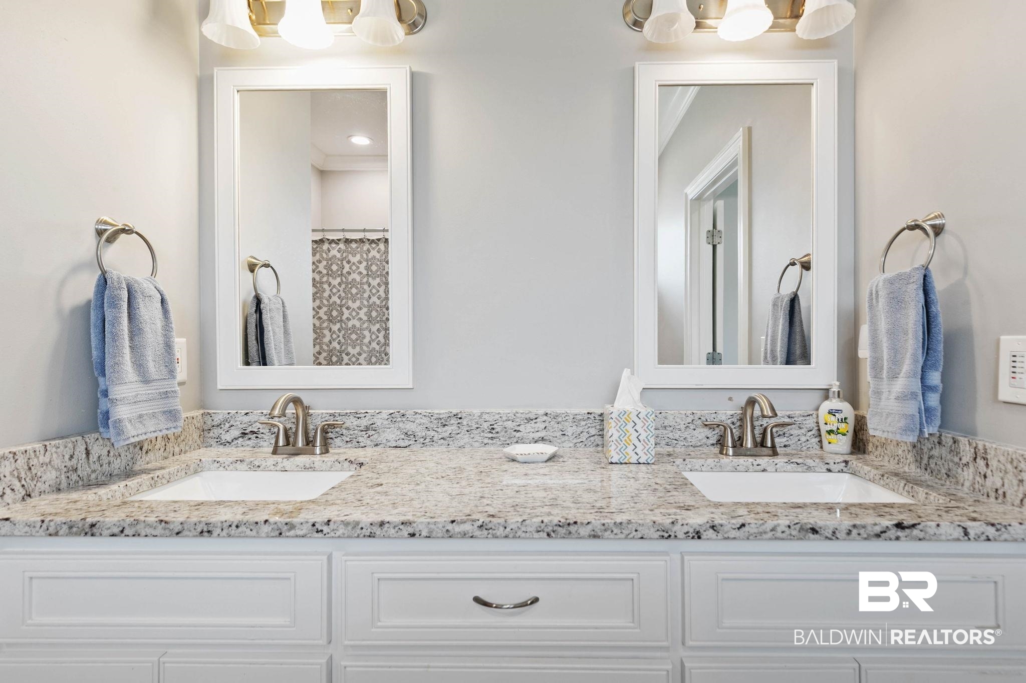 9388 Pembrook Loop Fairhope, AL 36532 - Photo 35 of 53 Full bathroom featuring double vanity and curtained shower
