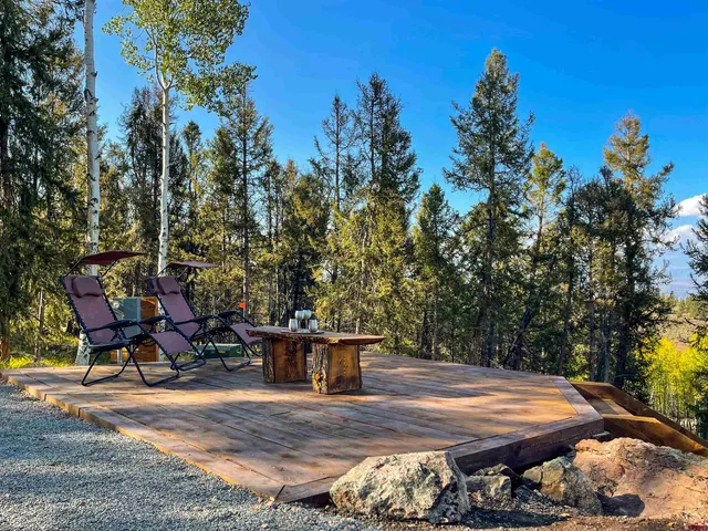 a view of an ocean and mountain