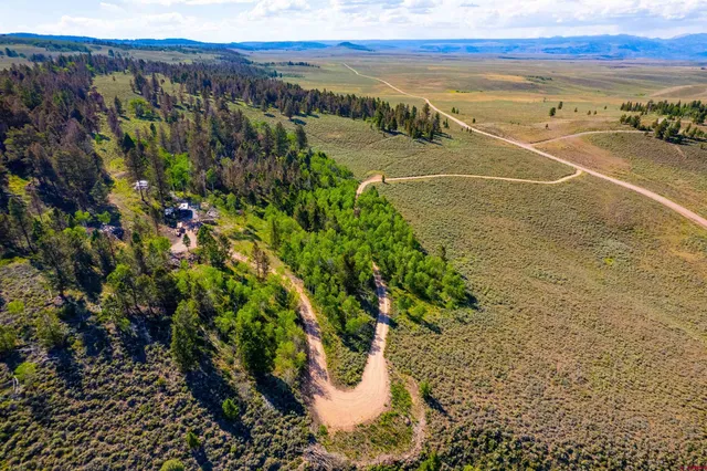 a view of an ocean and a city