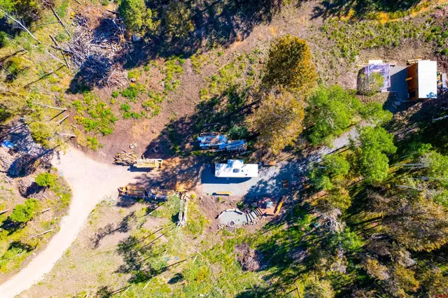 a backyard of a house