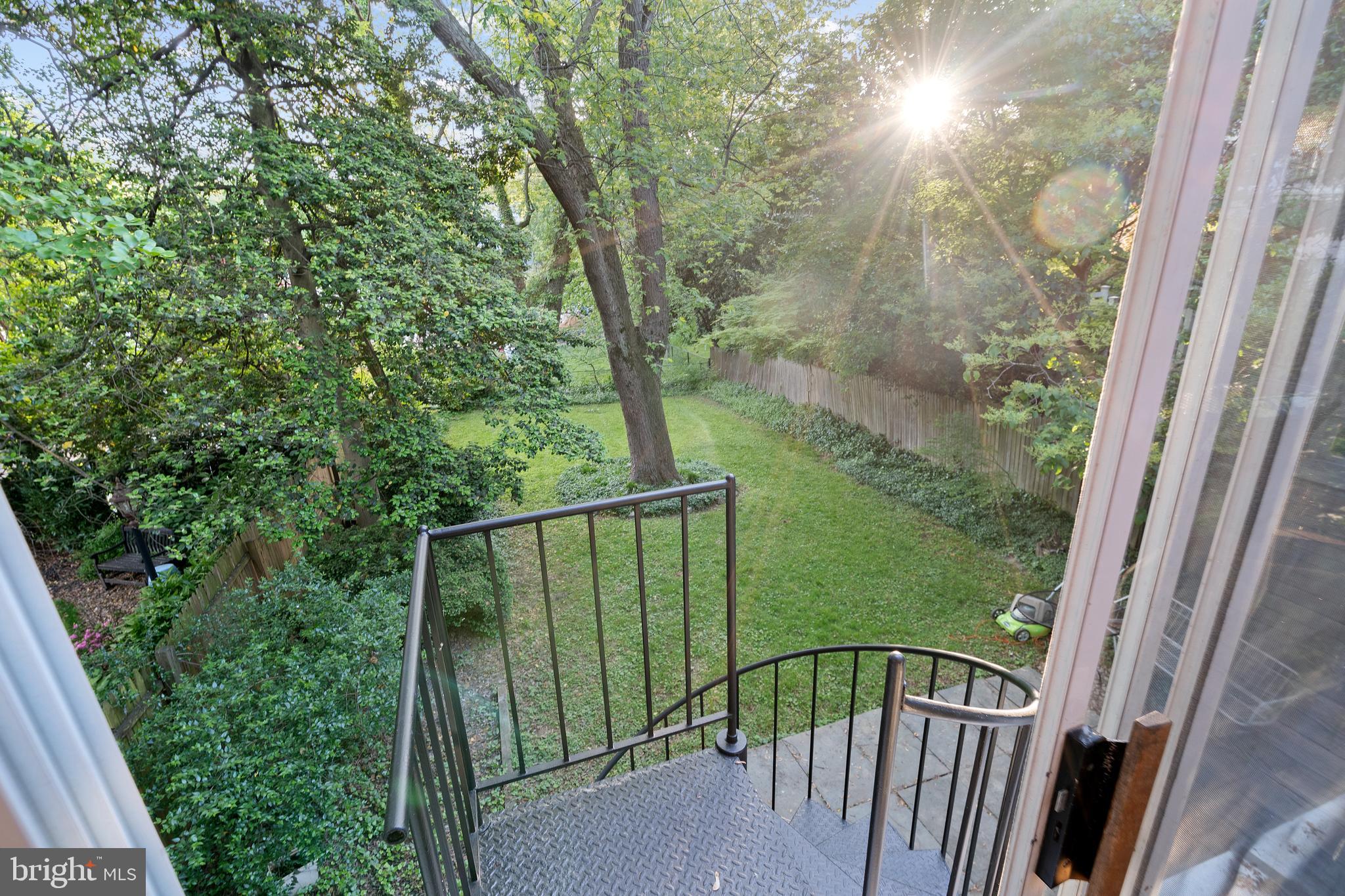 1650 Foxhall Road Northwest Washington, DC 20007 - Photo 19 of 34 Stairs leading to backyard and patio