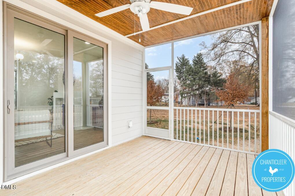 2307 Broad Street Durham, NC 27704 - Photo 14 of 29 a view of a balcony with wooden floor
