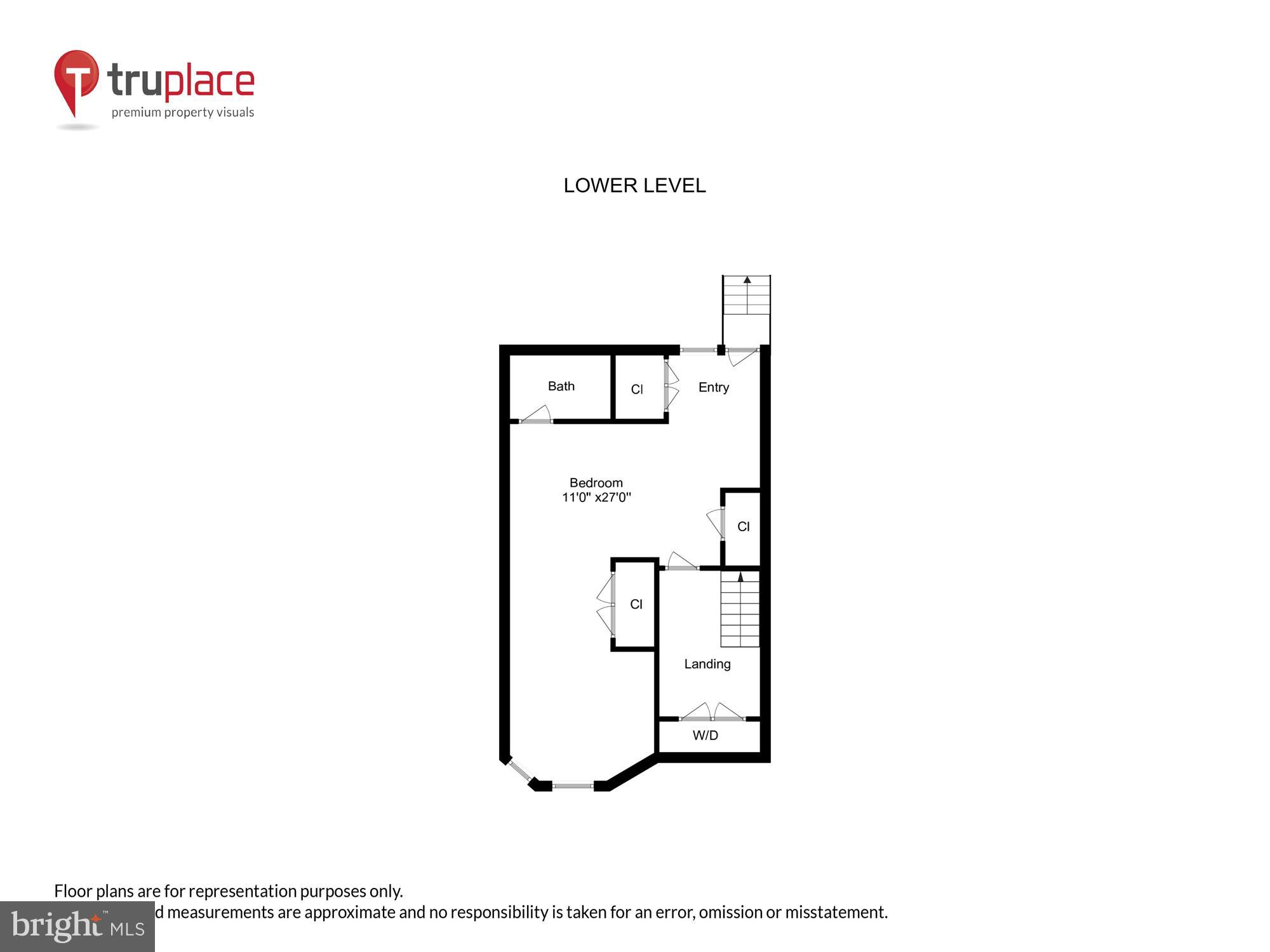 1338 Spring Road Northwest Washington, DC 20010 - Photo 44 of 44 Lower Level Floor Plan