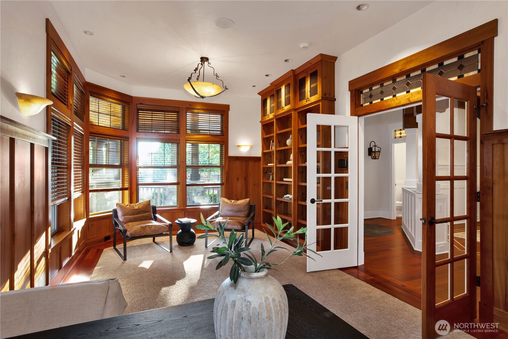 7732 Rich Road Southeast Olympia, WA 98501 - Photo 12 of 40 a view of a livingroom with furniture staircase and a large window
