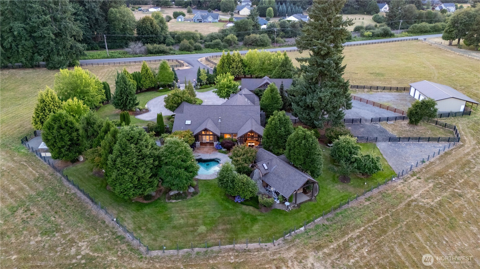 7732 Rich Road Southeast Olympia, WA 98501 - Photo 30 of 40 an aerial view of a house with garden