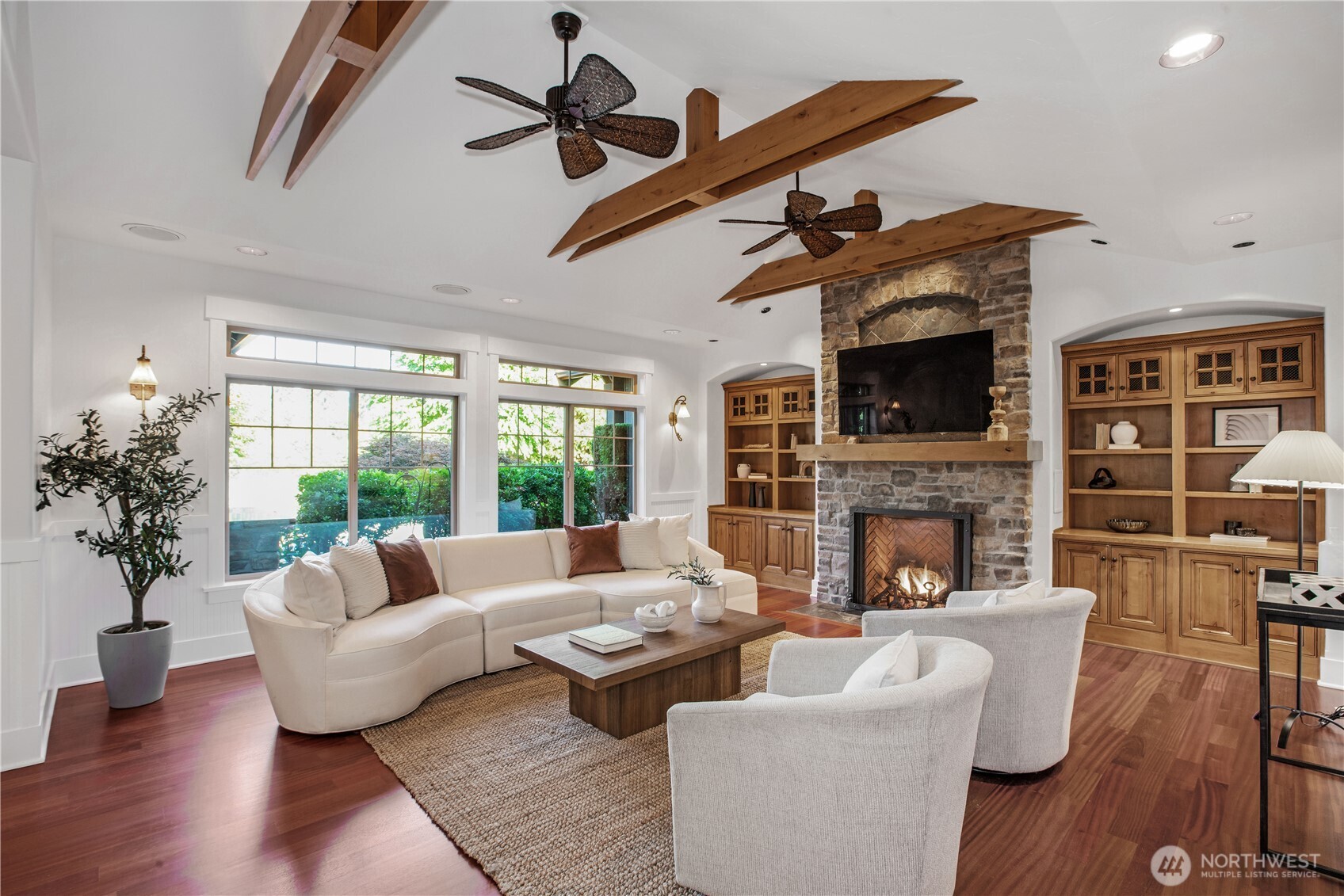 7732 Rich Road Southeast Olympia, WA 98501 - Photo 8 of 40 a living room with furniture and a fireplace