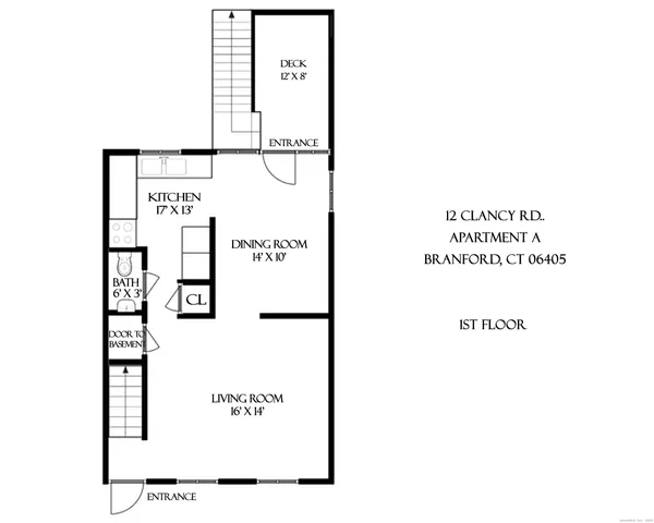 $2,200 | 12 Clancy Road, Unit A, Branford, CT 06405